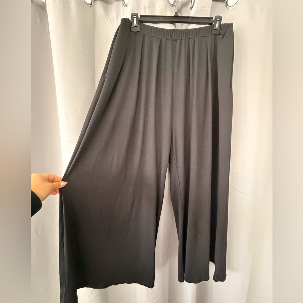 Cider Black 1XL Wide-Leg Pants